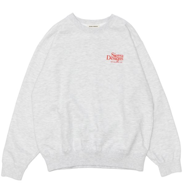 画像1: SIERRA DESIGNS（シエラデザインズ）AMERICAN CAMPING STYLE SWEAT（アメリカンキャンピングスタイルスウェット） / Ash Grey（アッシュグレー） (1)