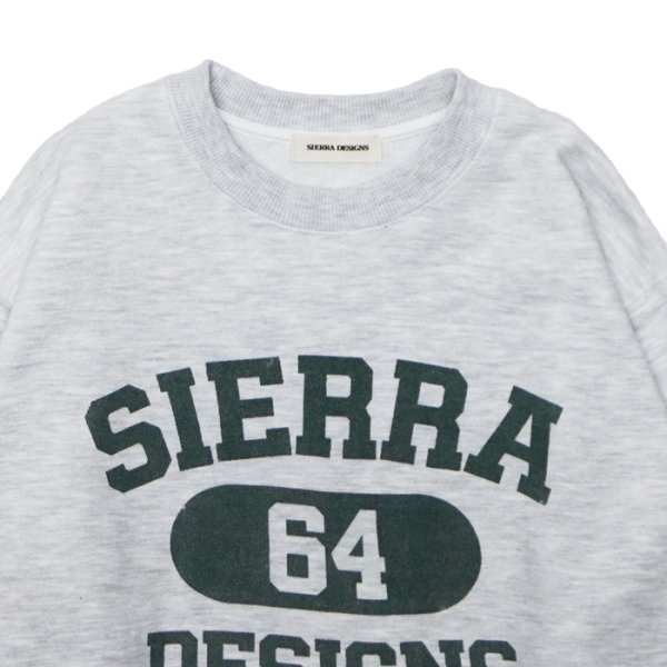 画像3: SIERRA DESIGNS（シエラデザインズ）SIERRA 64 SWEAT（シエラ64スウェット） / Ash Grey×Green（アッシュグレー×グリーン） (3)