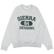 画像1: SIERRA DESIGNS（シエラデザインズ）SIERRA 64 SWEAT（シエラ64スウェット） / Ash Grey×Green（アッシュグレー×グリーン） (1)