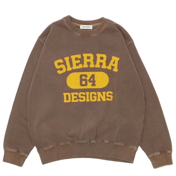 画像1: SIERRA DESIGNS（シエラデザインズ）SIERRA 64 SWEAT（シエラ64スウェット） / Brown×Mustard（ブラウン×マスタード） (1)