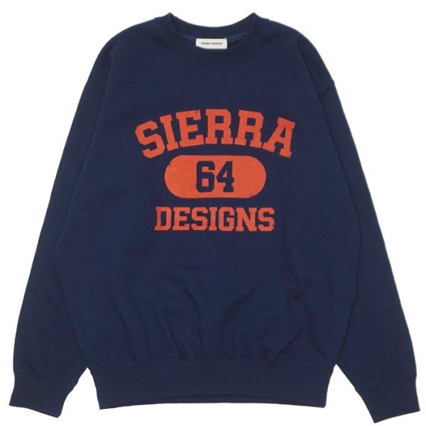 画像1: SIERRA DESIGNS（シエラデザインズ）SIERRA 64 SWEAT（シエラ64スウェット） / Navy×Orange（ネイビー×オレンジ） (1)