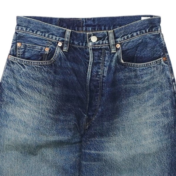 画像4: blurhms ROOTSTOCK（ブラームスルーツストック）13.5oz Denim Pants Wide（13.5ozデニムパンツ ワイド）/ USED-Indigo（ユーズドインディゴ）【裾上げ無料】 (4)