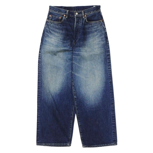 画像1: blurhms ROOTSTOCK（ブラームスルーツストック）13.5oz Denim Pants Wide（13.5ozデニムパンツ ワイド）/ USED-Indigo（ユーズドインディゴ）【裾上げ無料】 (1)