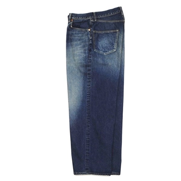 画像3: blurhms ROOTSTOCK（ブラームスルーツストック）13.5oz Denim Pants Wide（13.5ozデニムパンツ ワイド）/ USED-Indigo（ユーズドインディゴ）【裾上げ無料】 (3)