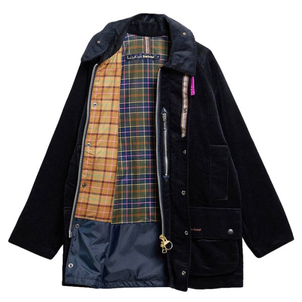 画像3: Barbour（バブァー）BEAUFORT Corduroy（ビューフォートジャケット）”Collaboration by Paul Smith” / Navy（ネイビー） (3)