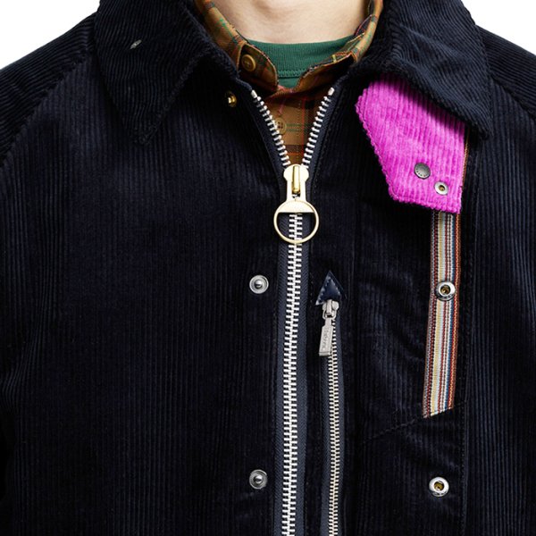 画像4: Barbour（バブァー）BEAUFORT Corduroy（ビューフォートジャケット）”Collaboration by Paul Smith” / Navy（ネイビー） (4)