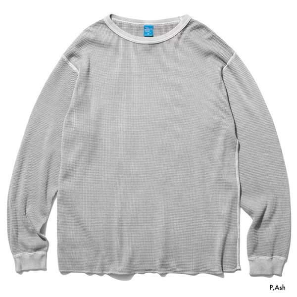 画像3: Good On（グッドオン）光電子 Long Sleeve Thermal （光電子ロングスリーブニット）"Rib Knit Pigment Dye" / 3Colors（全3色展開） (3)