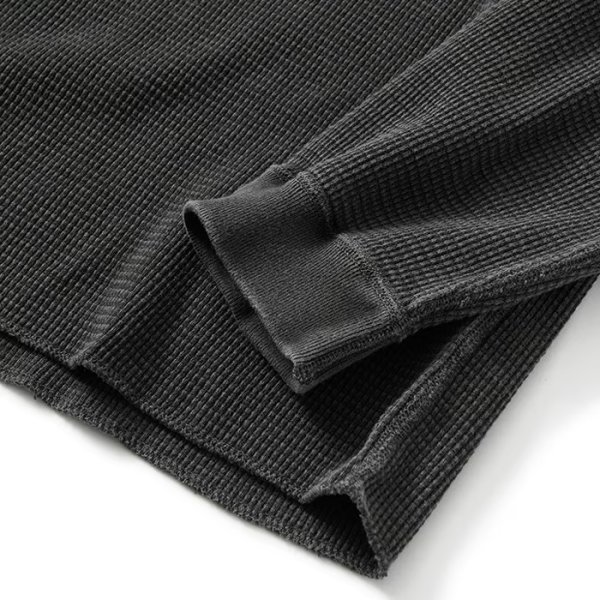 画像7: Good On（グッドオン）光電子 Long Sleeve Thermal （光電子ロングスリーブニット）"Rib Knit Pigment Dye" / 3Colors（全3色展開） (7)