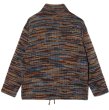 画像2: ENGINEERED GARMENTS（エンジニアードガーメンツ）Zip Moc Neck（ジップモックネック）"Wool Poly Sweater Knit" / Blue×Orange（ブルー×オレンジ） (2)