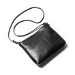 画像1: Y'2 LEATHER（ワイツーレザー）NATURAL SCAR HORSE SACOCHE（ナチュラル スカー ホース サコッシュ）Black（ブラック） (1)