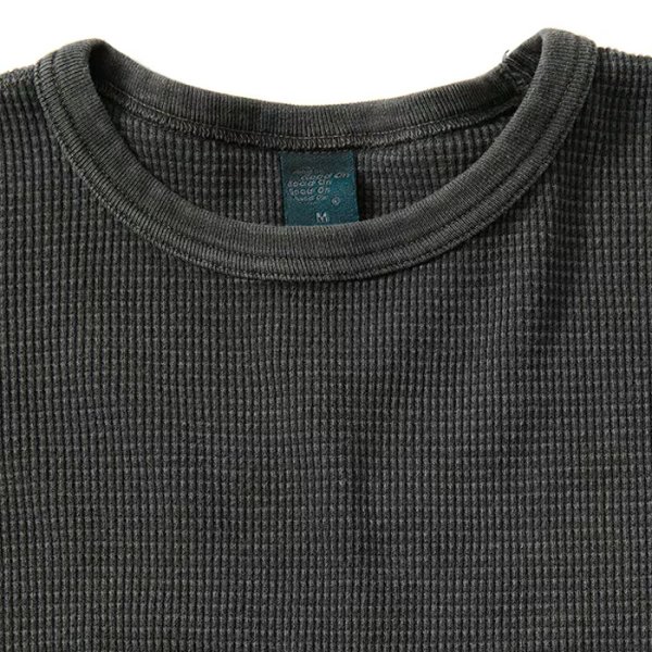 画像5: Good On（グッドオン）光電子 Long Sleeve Thermal （光電子ロングスリーブニット）"Rib Knit Pigment Dye" / 3Colors（全3色展開） (5)