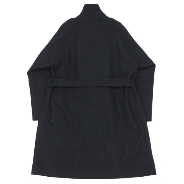 画像2: KAPTAIN SUNSHINE（キャプテンサンシャイン）Stand Collar Coat（スタンドカラーコート） "Cotton Wool Double Cloth" / Charcoal（チャコール） (2)