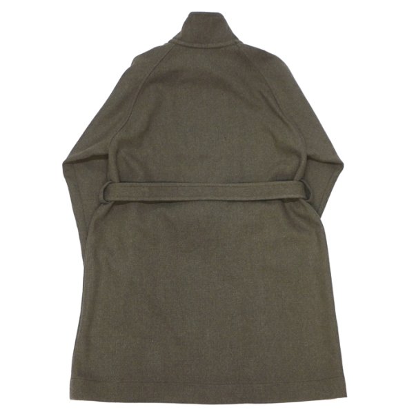 画像2: KAPTAIN SUNSHINE（キャプテンサンシャイン）Stand Collar Coat（スタンドカラーコート） "Cotton Wool Double Cloth" / Moss（モス） (2)