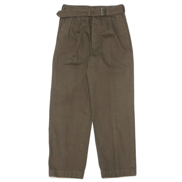 画像1: KAPTAIN SUNSHINE（キャプテンサンシャイン）Dyed Denim Riviera Pants（ダイドデニムリベラパンツ） / Cub Brown（カブブラウン）【裾上げ無料】 (1)
