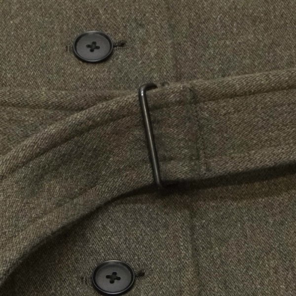 画像4: KAPTAIN SUNSHINE（キャプテンサンシャイン）Stand Collar Coat（スタンドカラーコート） "Cotton Wool Double Cloth" / Moss（モス） (4)