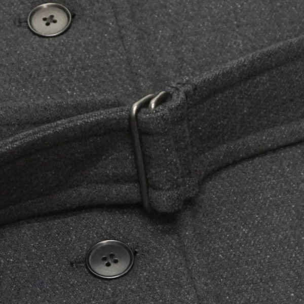 画像4: KAPTAIN SUNSHINE（キャプテンサンシャイン）Stand Collar Coat（スタンドカラーコート） "Cotton Wool Double Cloth" / Charcoal（チャコール） (4)