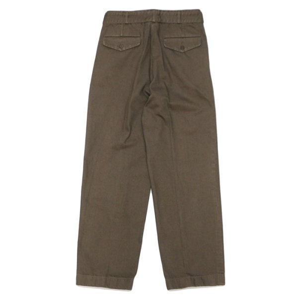 画像2: KAPTAIN SUNSHINE（キャプテンサンシャイン）Dyed Denim Riviera Pants（ダイドデニムリベラパンツ） / Cub Brown（カブブラウン）【裾上げ無料】 (2)