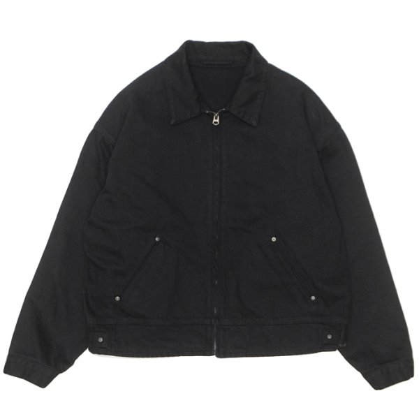 画像1: KAPTAIN SUNSHINE（キャプテンサンシャイン）Dyed Denim Work Jacket（ダイドデニムジワークャケット）/ Black（ブラック） (1)