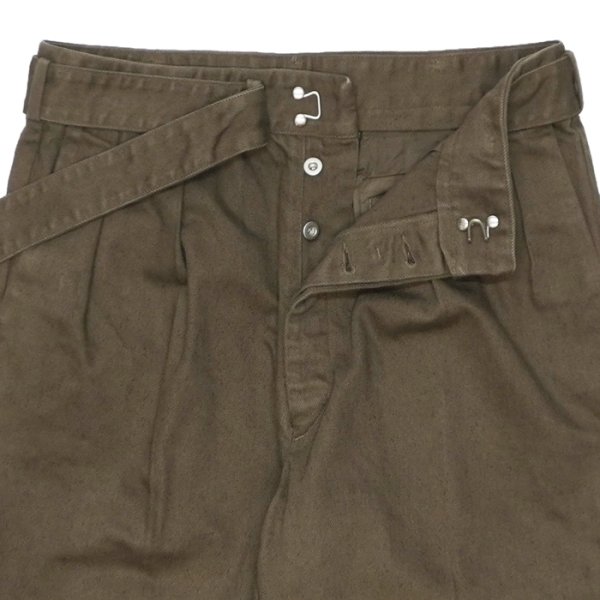 画像4: KAPTAIN SUNSHINE（キャプテンサンシャイン）Dyed Denim Riviera Pants（ダイドデニムリベラパンツ） / Cub Brown（カブブラウン）【裾上げ無料】 (4)