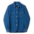 画像1: STUDIO D'ARTISAN（ステュディオ・ダ・ルチザン）リングウォバッシュシャツ / Indigo（インディゴ） (1)