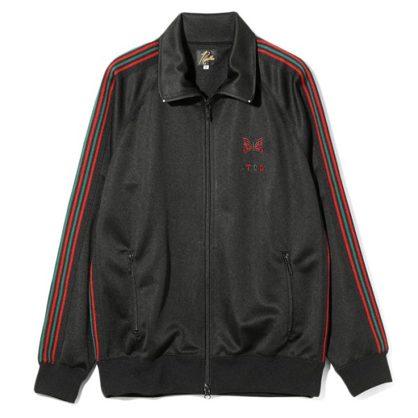 画像1: NEEDLES×A Tribe Called Quest（ニードルズ×ア・トライブコールドクエスト）Track Jacket（トラックジャケット）"Poly Smooth" / Black（ブラック） (1)