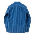画像2: STUDIO D'ARTISAN（ステュディオ・ダ・ルチザン）リングウォバッシュシャツ / Indigo（インディゴ） (2)
