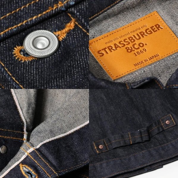 画像4: STRASSBURGER&Co（シュトラスバーガー・アンド・カンパニー）JUMBO 14.5oz セルビッチ 1st デニムジャケット WWII/Indigo（インディゴ） (4)