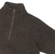 画像5: *A VONTADE（アボンタージ）Wool Half ZIp Pullover（ウールハーフジッププルオーバー）/ Dark Brown（ダークブラウン） (5)