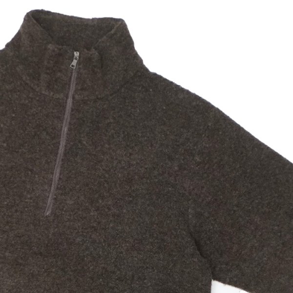 画像5: *A VONTADE（アボンタージ）Wool Half ZIp Pullover（ウールハーフジッププルオーバー）/ Dark Brown（ダークブラウン） (5)