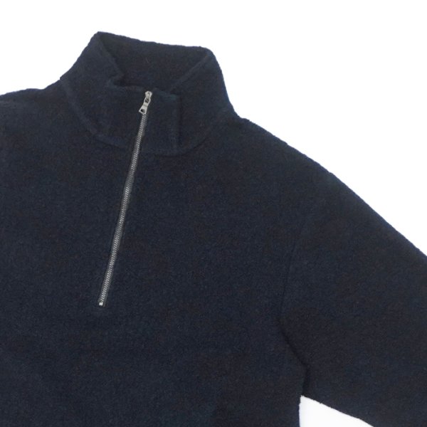 画像5: *A VONTADE（アボンタージ）Wool Half ZIp Pullover（ウールハーフジッププルオーバー）/ Dark Navy（ダークネイビー） (5)