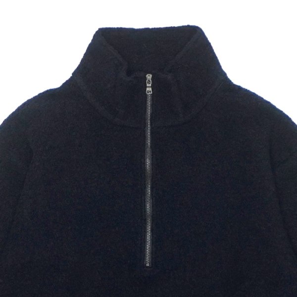 画像3: *A VONTADE（アボンタージ）Wool Half ZIp Pullover（ウールハーフジッププルオーバー）/ Dark Navy（ダークネイビー） (3)