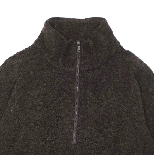 画像3: *A VONTADE（アボンタージ）Wool Half ZIp Pullover（ウールハーフジッププルオーバー）/ Dark Brown（ダークブラウン） (3)
