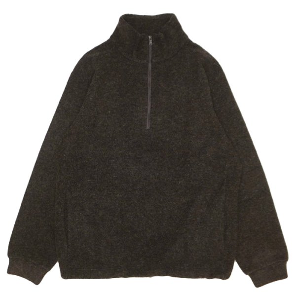 画像1: *A VONTADE（アボンタージ）Wool Half ZIp Pullover（ウールハーフジッププルオーバー）/ Dark Brown（ダークブラウン） (1)