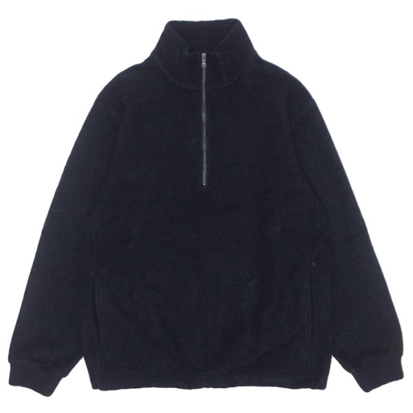 画像1: *A VONTADE（アボンタージ）Wool Half ZIp Pullover（ウールハーフジッププルオーバー）/ Dark Navy（ダークネイビー） (1)