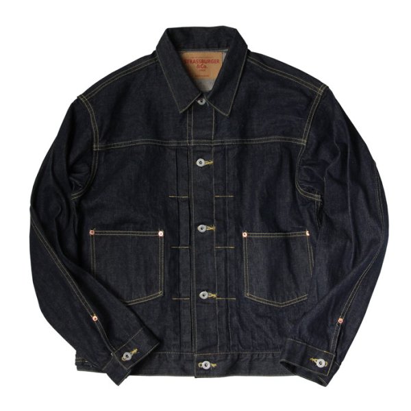 画像1: STRASSBURGER&Co（シュトラスバーガー・アンド・カンパニー）PIONEER 13.5oz セルビッチ PH101 デニムジャケット/Indigo（インディゴ） (1)