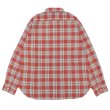 画像2: BARNS OUTFITTERS（バーンズアウトフィッターズ）Flannel Check Shirt（フランネルチェックシャツ） / RED（レッド） (2)