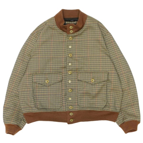 画像1: ENGINEERED GARMENTS（エンジニアードガーメンツ）A-1 Jacket（A-1ジャケット）"Polyester Gunclub Check" / Brown（ブラウン） (1)