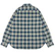 画像2: BARNS OUTFITTERS（バーンズアウトフィッターズ）Flannel Check Shirt（フランネルチェックシャツ） / Navy（ネイビー） (2)