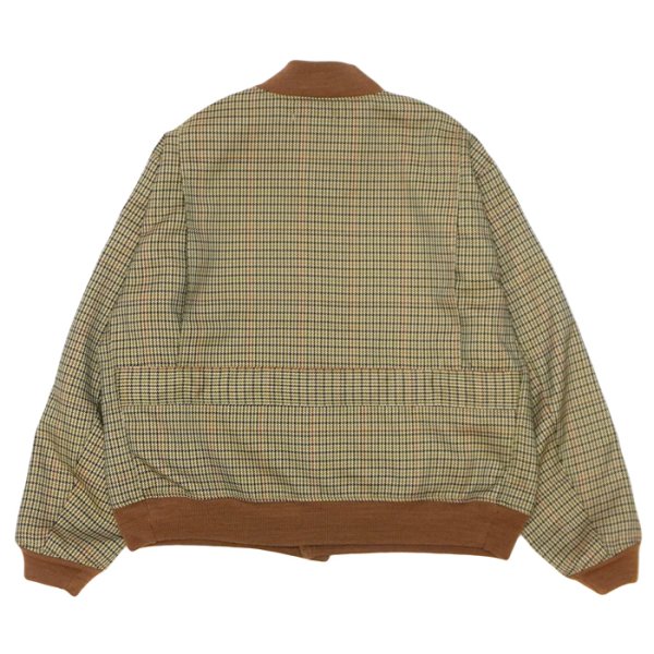 画像2: ENGINEERED GARMENTS（エンジニアードガーメンツ）A-1 Jacket（A-1ジャケット）"Polyester Gunclub Check" / Brown（ブラウン） (2)