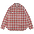 画像1: BARNS OUTFITTERS（バーンズアウトフィッターズ）Flannel Check Shirt（フランネルチェックシャツ） / RED（レッド） (1)