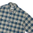 画像4: BARNS OUTFITTERS（バーンズアウトフィッターズ）Flannel Check Shirt（フランネルチェックシャツ） / Navy（ネイビー） (4)