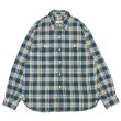 画像1: BARNS OUTFITTERS（バーンズアウトフィッターズ）Flannel Check Shirt（フランネルチェックシャツ） / Navy（ネイビー） (1)