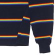 画像5: BARBARIAN（バーバリアン）Heavy Weight Rugby Collar Shirt（ヘビーウェイト ラグビーカラーシャツ） / Navy×Red×Orange×Gold（ネイビー×レッド×オレンジ×ゴールド） (5)
