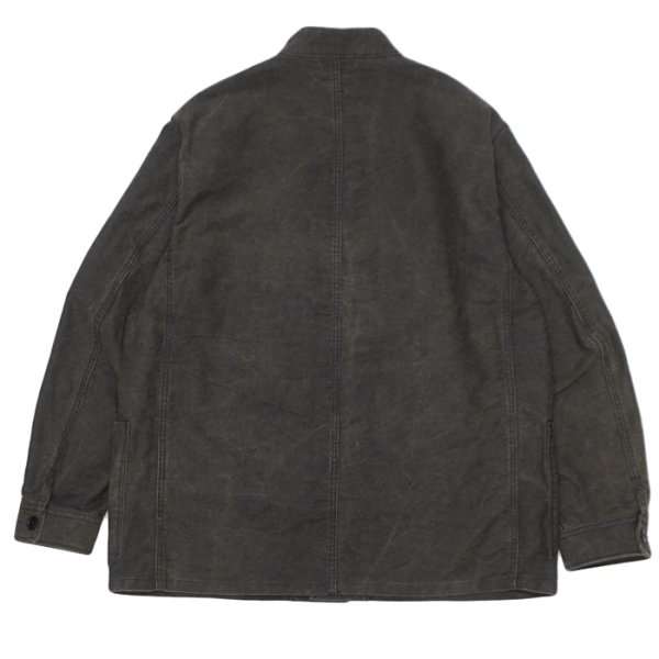 画像2: *A VONTADE（アボンタージ）Stand Collar Work Jacket （スタンドカラーワークジャケット）"Pigment Coating Moleskin" / Fade INK（フェードインク） (2)
