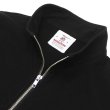 画像4: BARBARIAN（バーバリアン）12oz 1/4 ZIP COLLAR LONG SLEEVE SHIRT（12oz 1/4 ジップカラーロングスリーブシャツ）/ Black（ブラック） (4)
