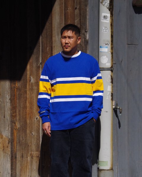 画像1: ※Exclusive※ BARBARIAN（バーバリアン）Light Weight Crew Neck Shirt（ライトウェイト クルーネックシャツ） "8oz Jersey" / Royal×White×Gold（ロイヤルブルー×ホワイト×ゴールド） (1)