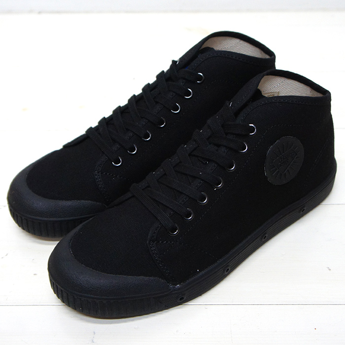 Spring Court スプリングコート レディース キャンバス スニーカー Black ブラック タイガース ブラザース本店オンラインショップ