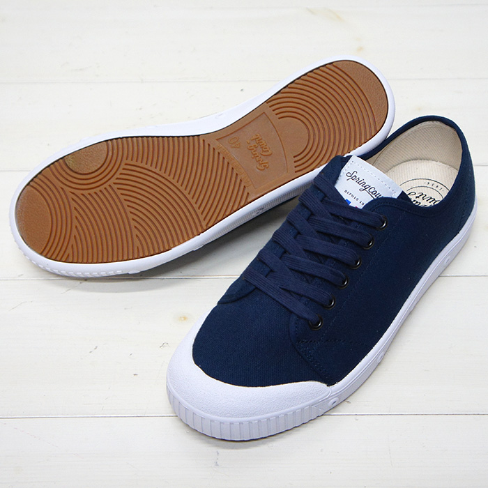 50 Off Spring Court スプリングコート レディース キャンバス スニーカー Midnight Blue ミッドナイトブルー サイズ35のみ タイガース ブラザース本店オンラインショップ