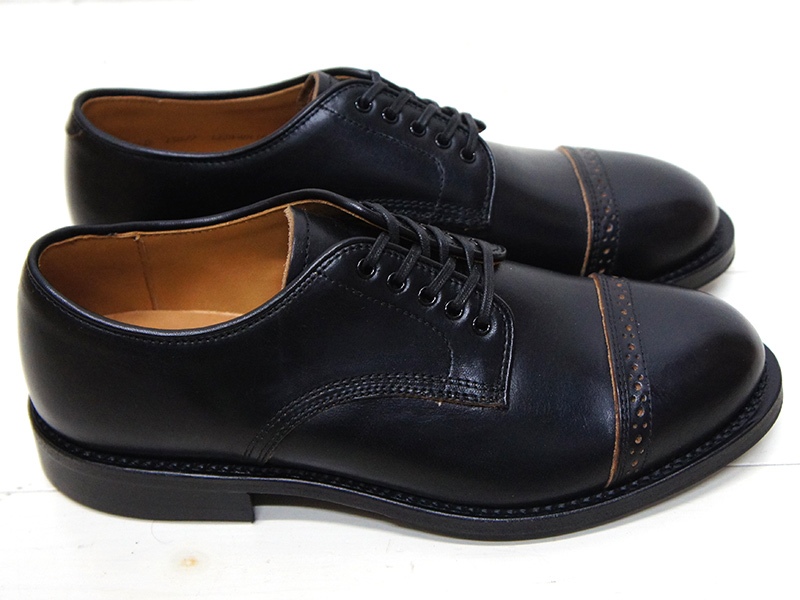 WHEEL ROBE（ウィールローブ）PUNCHED CAP DERBY（パンチドキャップトゥダービー）/Black（ブラック） -  タイガース・ブラザース本店オンラインショップ