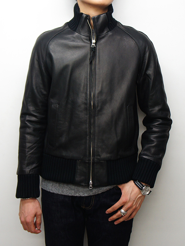 Y'2 LEATHER（ワイツーレザー）STEER OIL RIB JACKET（ステアオイル ...